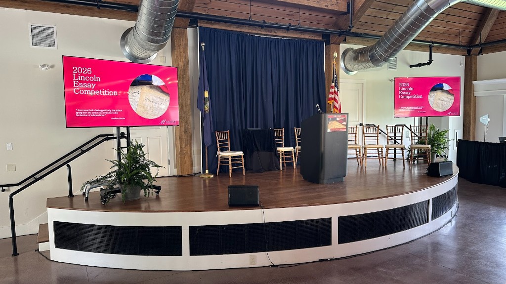 Lincoln Essay Competition 2026 awards luncheon at Lincoln Hall, Hildene.