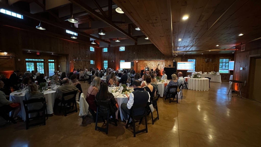 The Celebration Barn during Northshire Day School’s Harvest Moon Gala 2026.