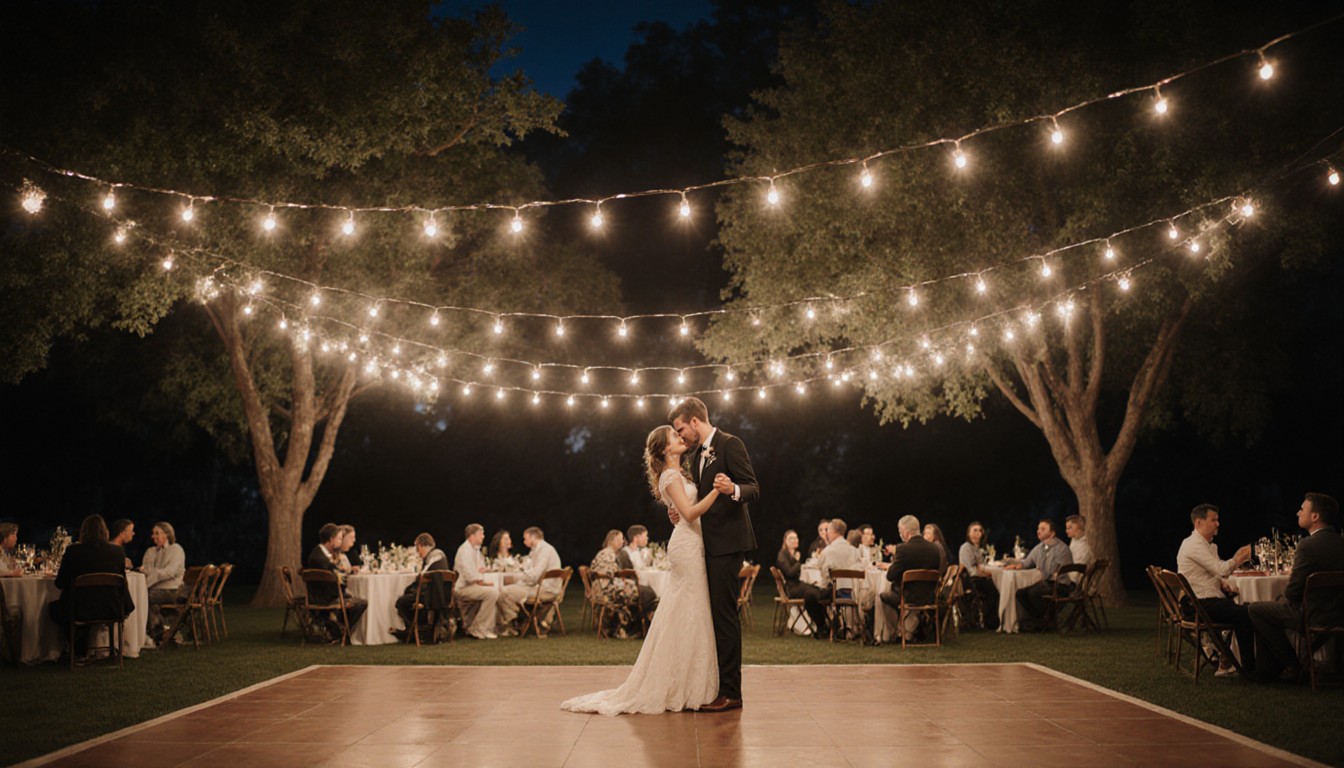 Elegant wedding ceremony setup